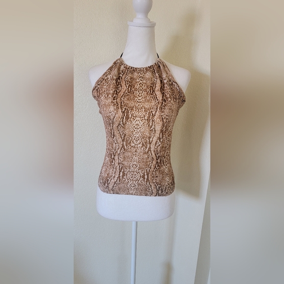 Bette Paige Tops - Sexy Snakeskin print top by Bette Paige, Size Medium